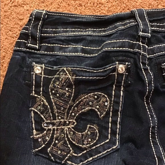 Miss Me jeans sz 27.. 34 inseam boot cut - Picture 5 of 7